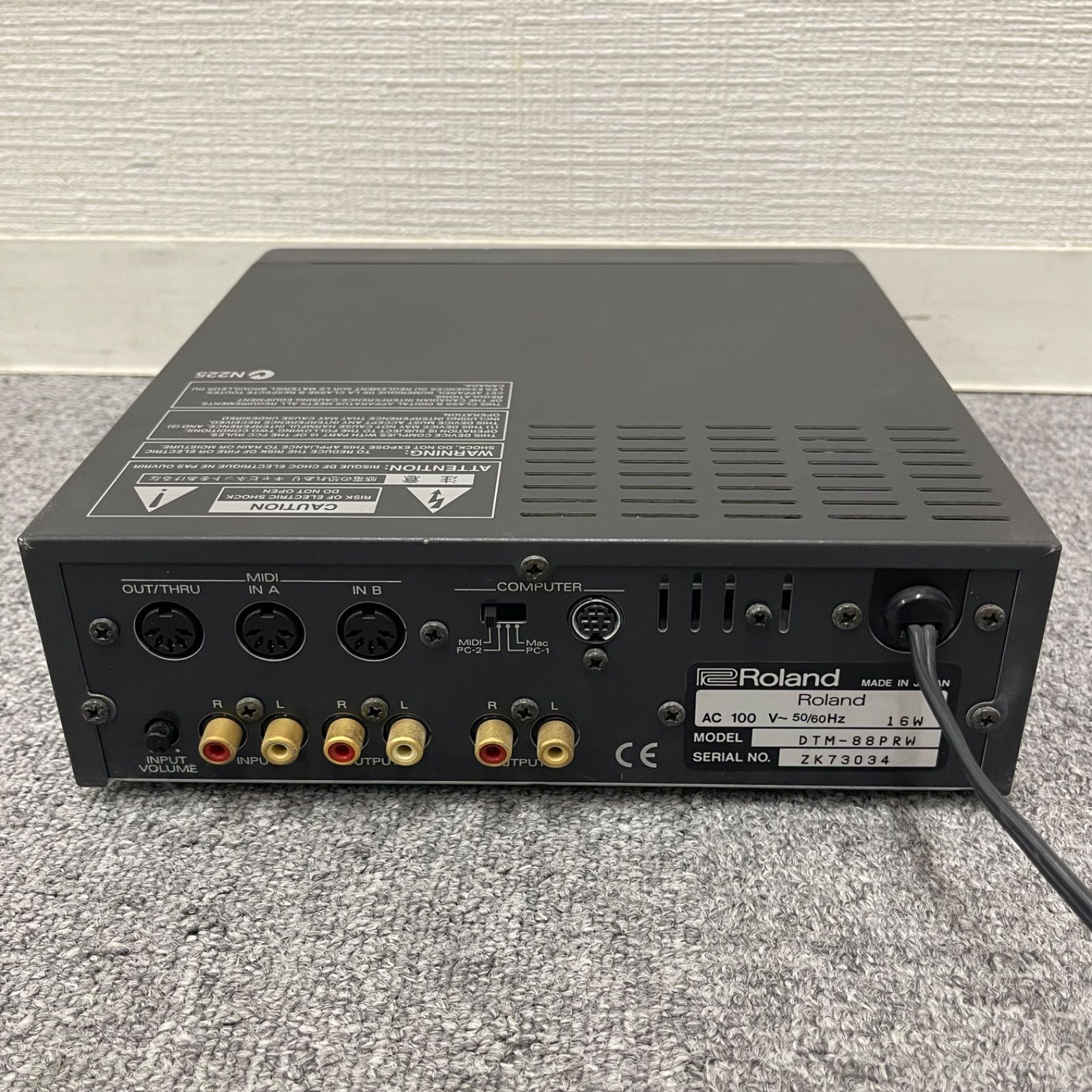 NPA】ジャンク Roland ローランド 音源モジュール DTM-88PRW - メルカリ