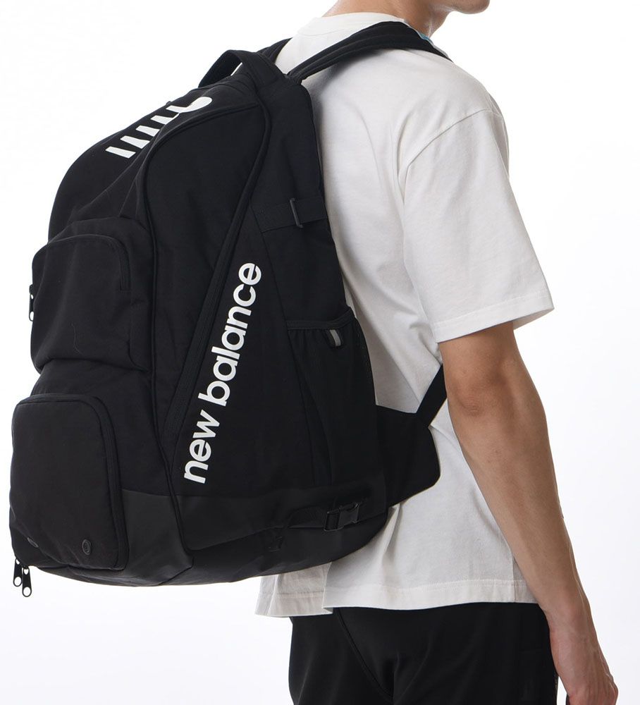 ニューバランス New Balance サッカー チームフィールドバックパック 47L メンズ レディース リュック バッグ 部活 鞄 かばん 大容量 合宿 遠征 シューズ収納 バック 試合 ザック LAB13511 BK ブラック