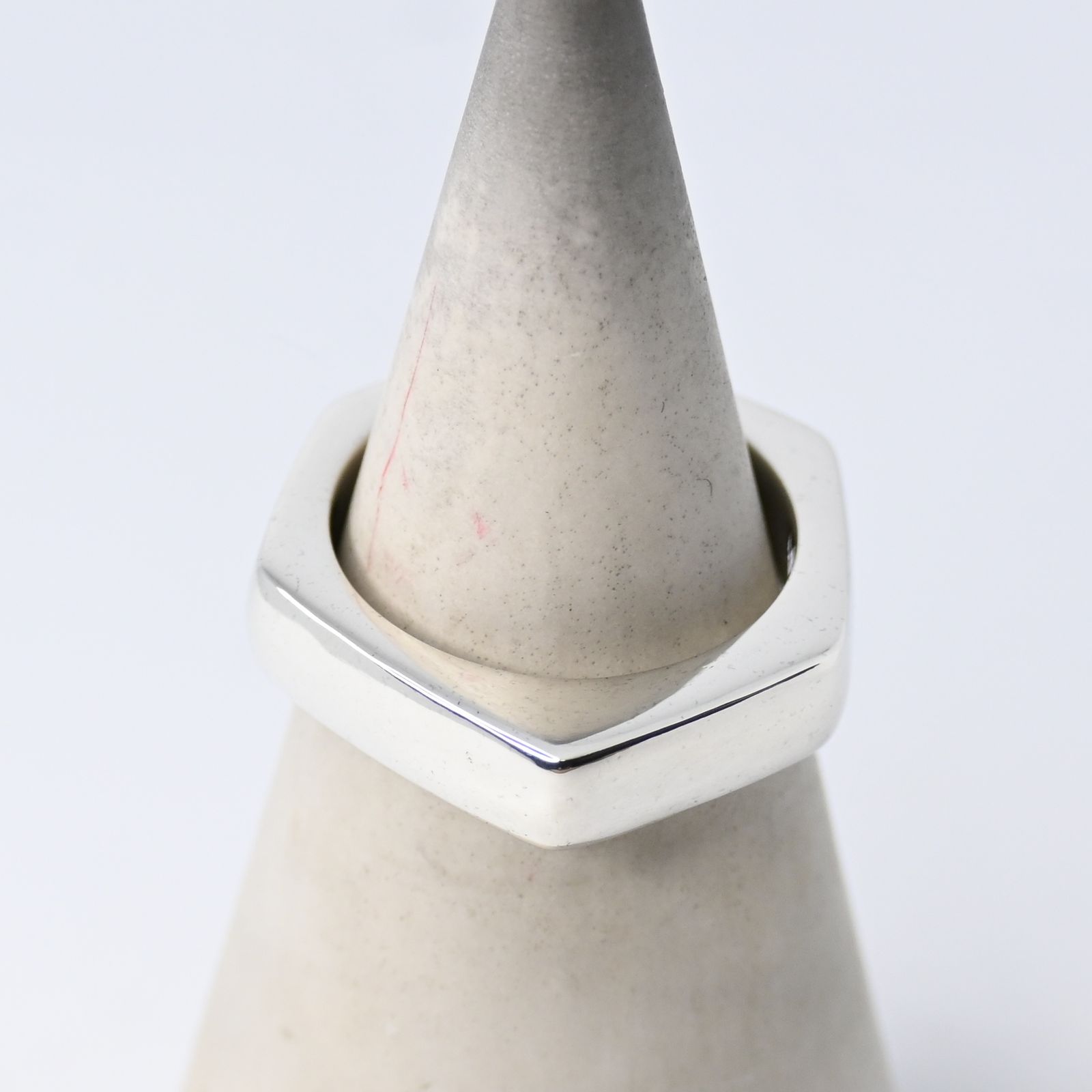 研磨済 GUCCI オクタゴン ナット シルバー リング 13号 Ag 925 指輪