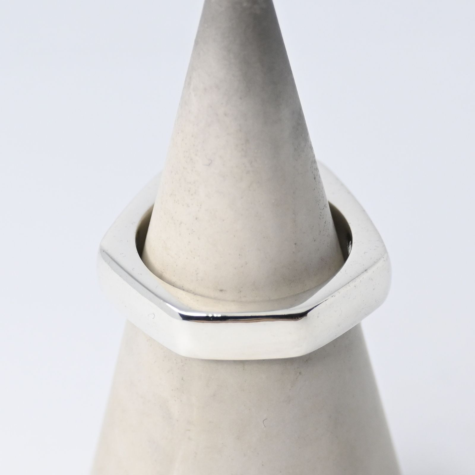 GUCCI グッチ オクタゴン 13号 925 リング シルバー ナットリング 研磨済】GUCCI オクタゴン ナット シルバー リング 13号 Ag925 指輪