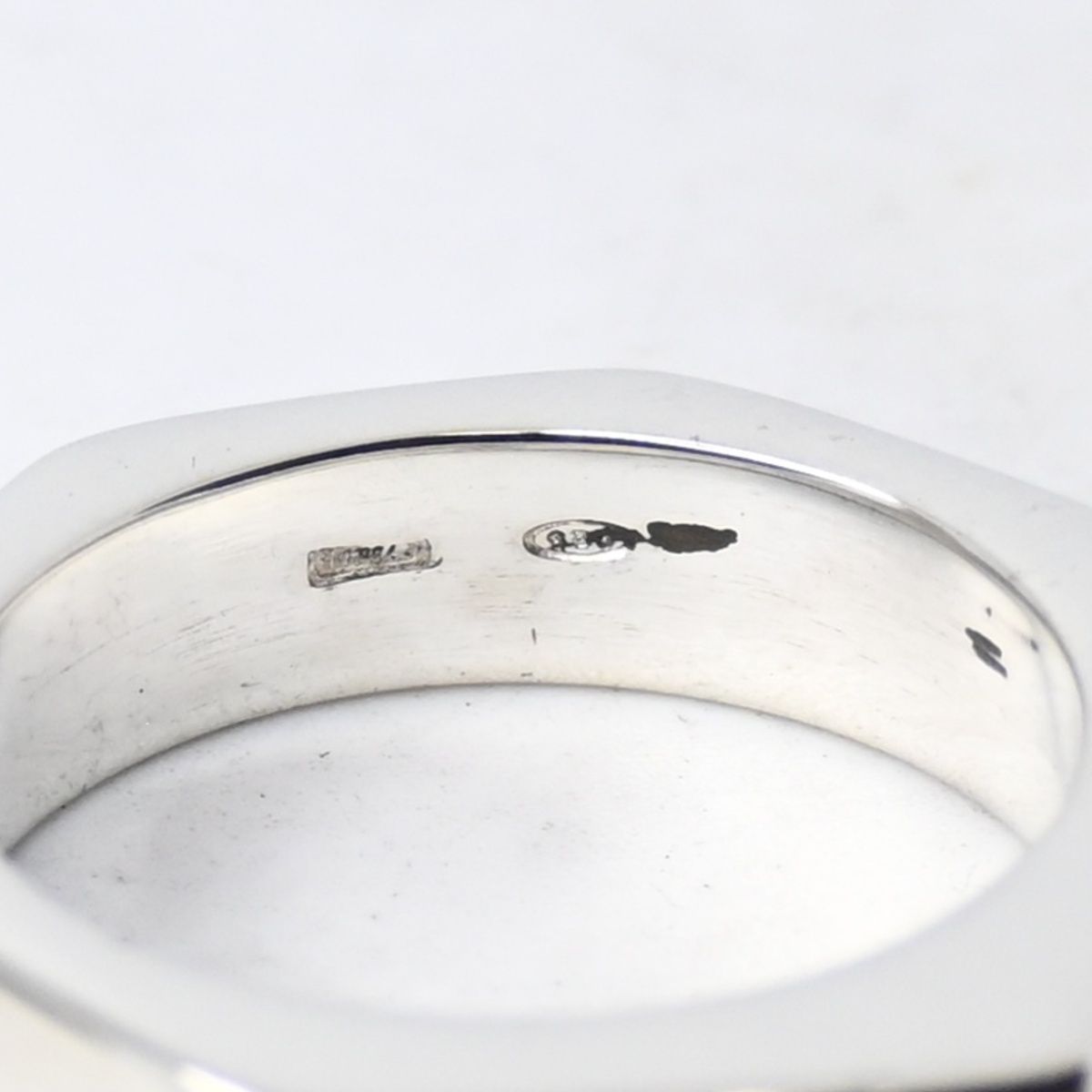 研磨済】GUCCI オクタゴン ナット シルバー リング 13号 Ag925 指輪