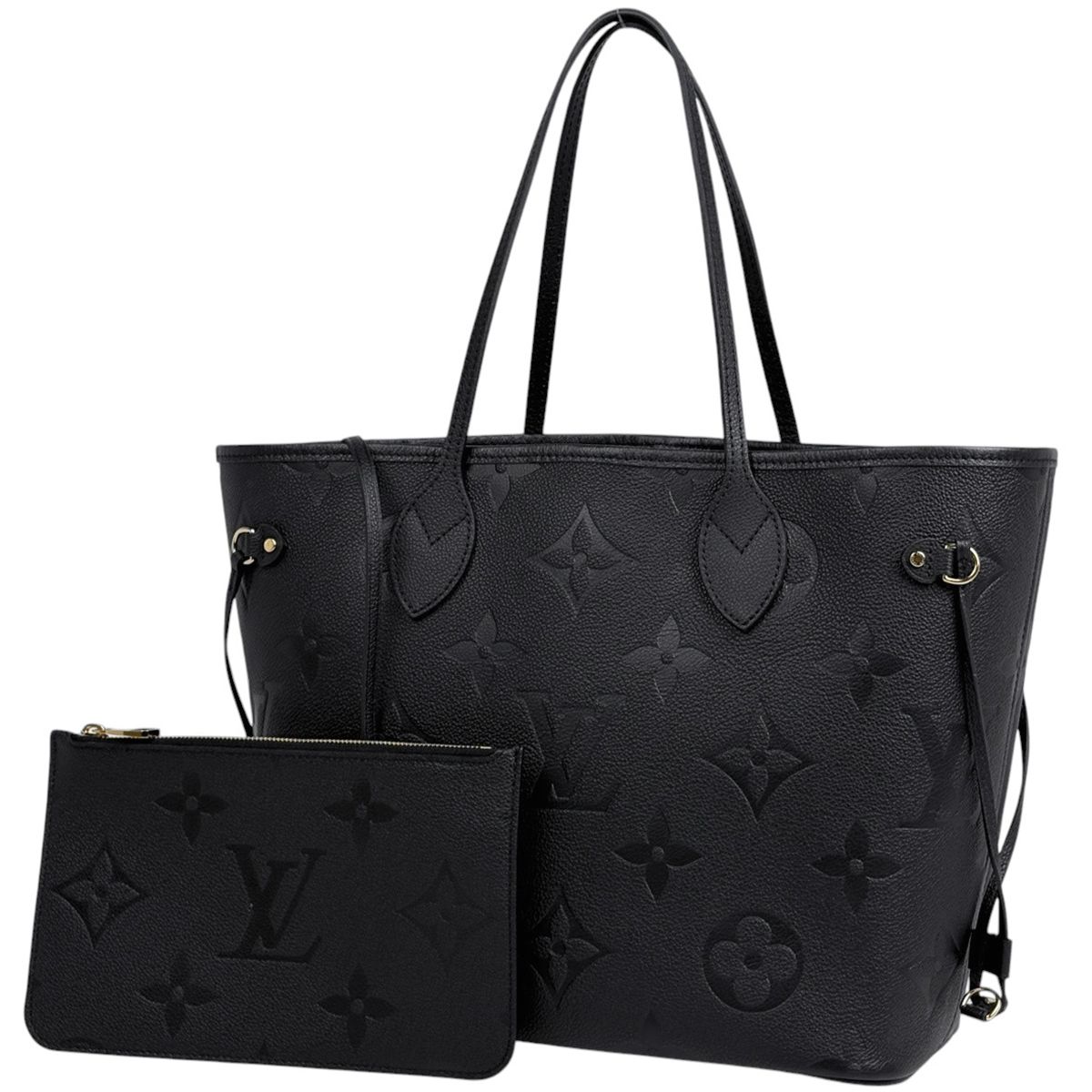 ルイ ヴィトン Louis Vuitton ネヴァーフル MM 肩掛け ショルダーバッグ トートバッグ モノグラムアンプラント ノワール ブラック M 45685 レディース