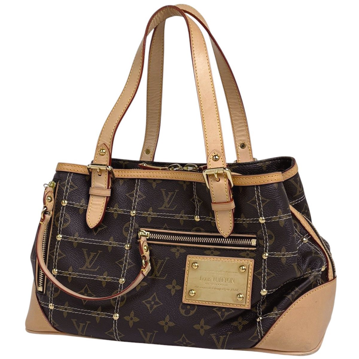 ルイ ヴィトン Louis Vuitton リヴェット ショルダーバッグ ハンドバッグ トートバッグ モノグラム ブラウン M 40140 レディース