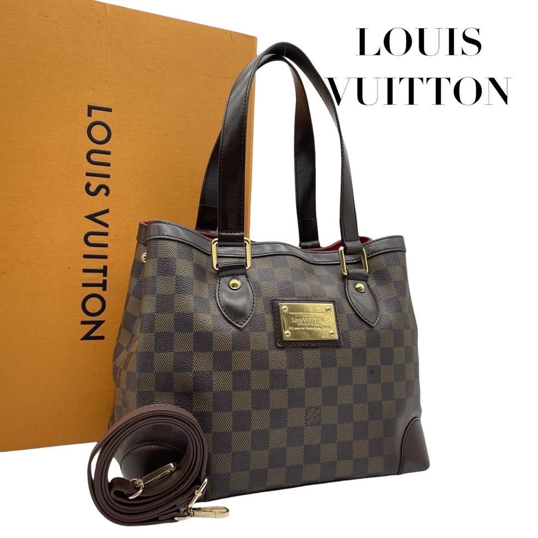 価格交渉|質問大 ♪ ルイヴィトン ダミエ ハムステッドPM 2 way トートバッグ 4953