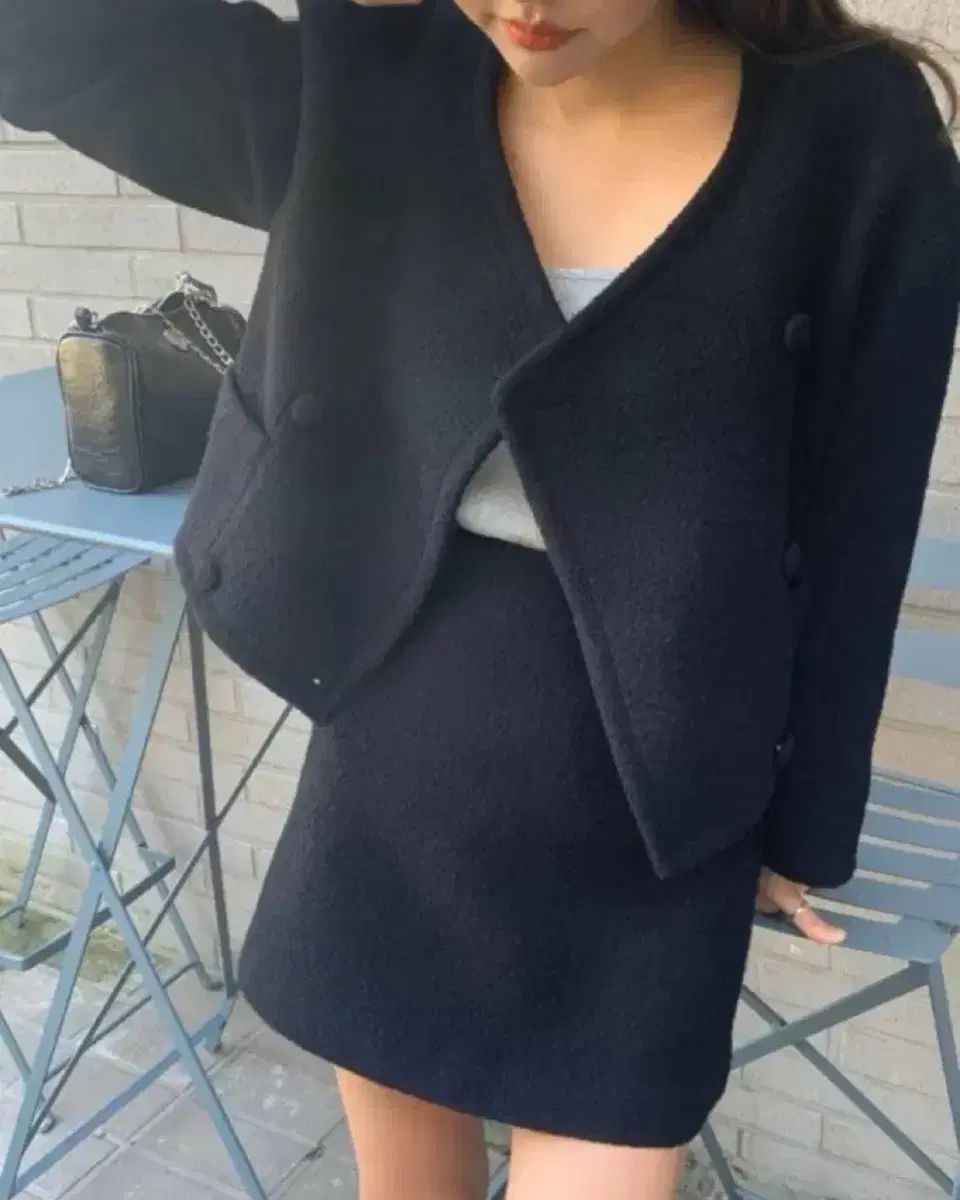 コードU ニット ジャケット スカート セット