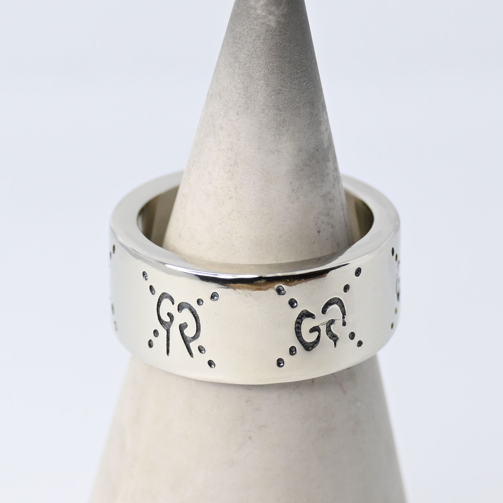 研磨済 GUCCI ゴースト リング 11号 Ag 925 指輪 グッチ