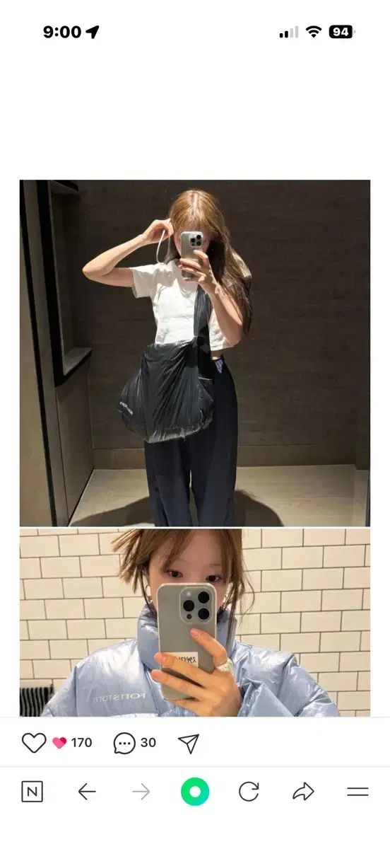 ポーツポーツ パファーバッグ オヌクバッグ