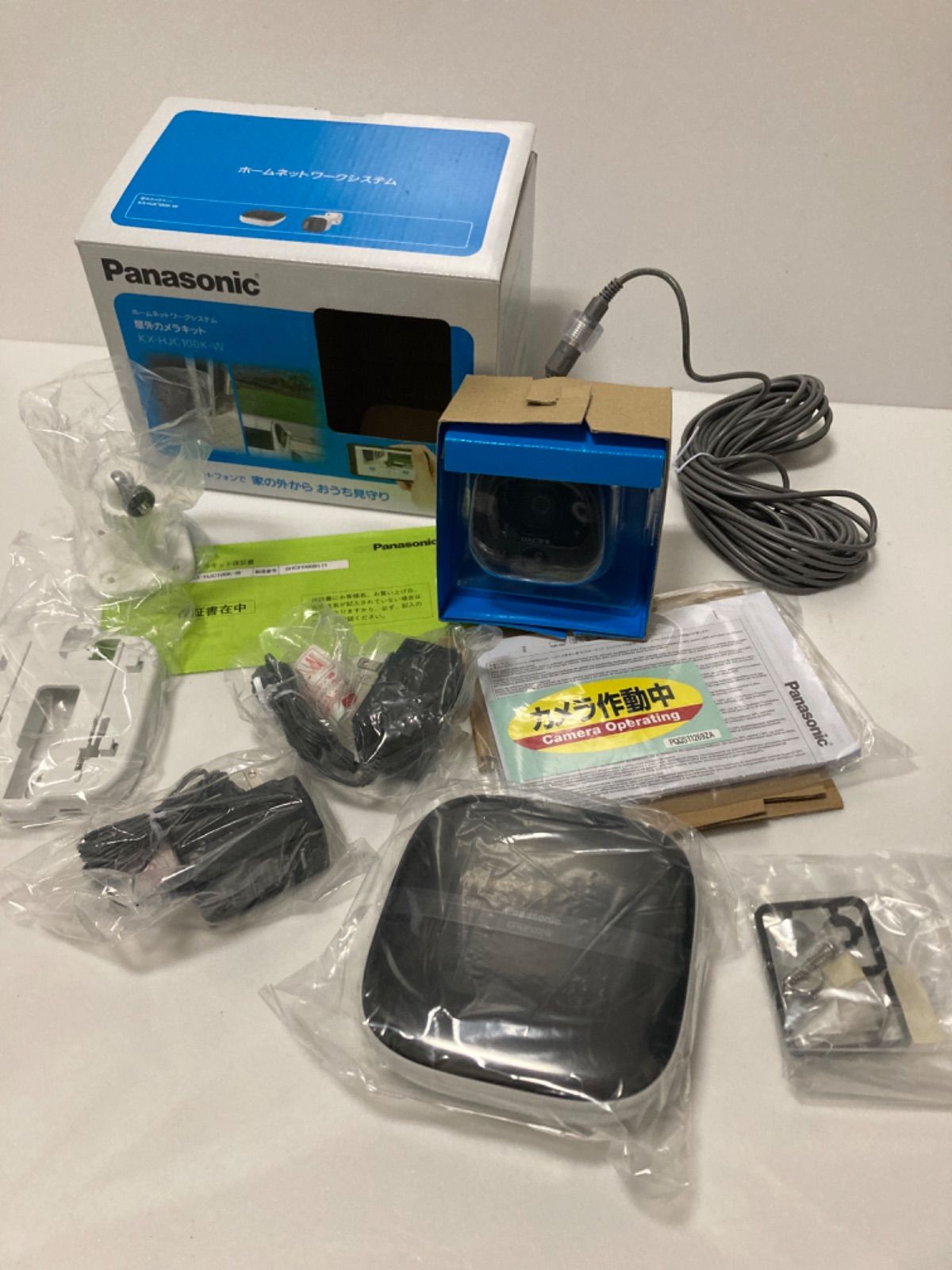 防犯カメラ 未使用に近い Panasonic 防犯カメラセット 屋外カメラ