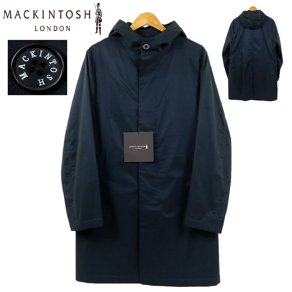 H 76 ♥品 定価69 000円 LONDON マッキントッシュロンドン フーデットコート フード付 G 1 C 82-710-28 サイズ40