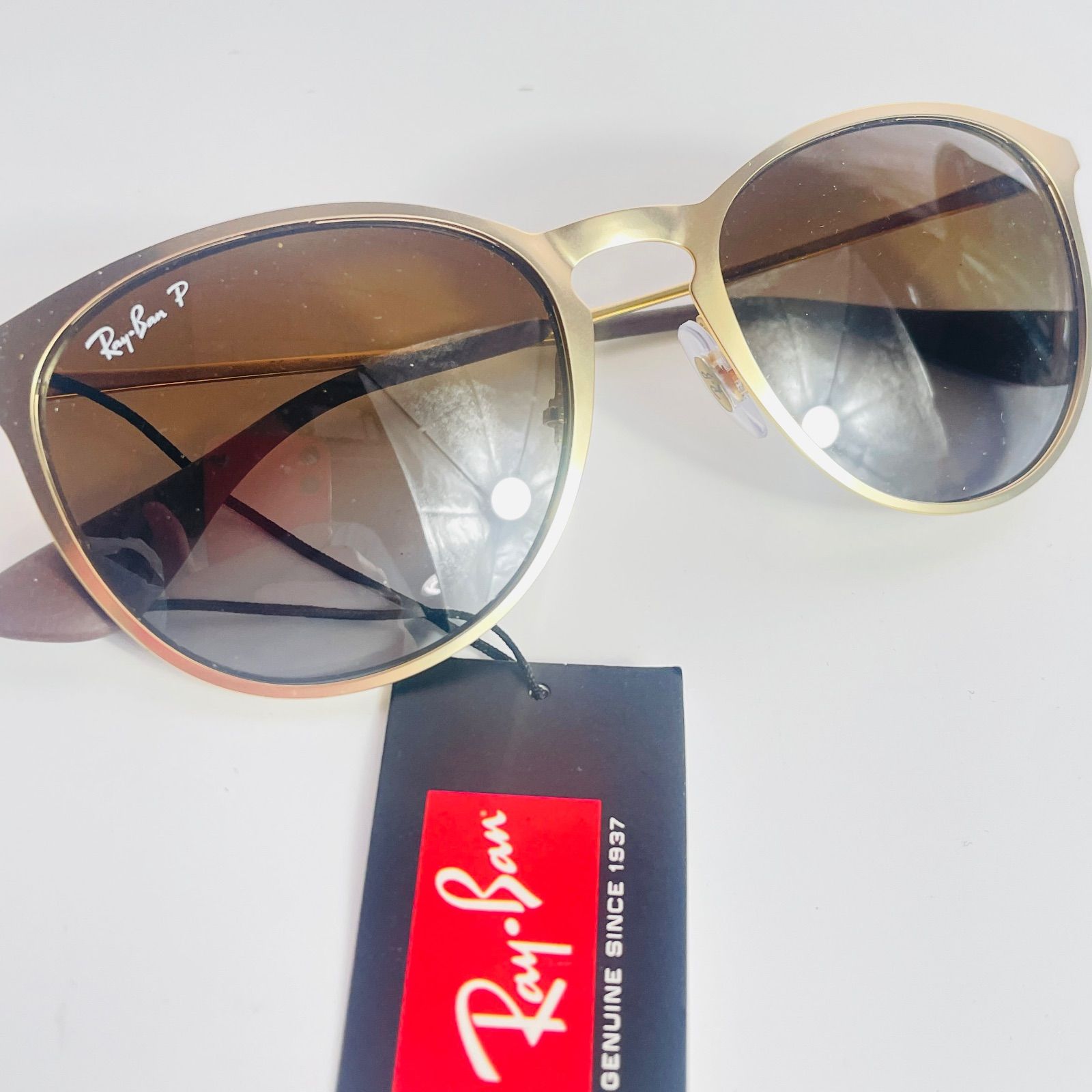 極美品/廃盤】Ray-Ban RB3539 ERIKA METAL エリカメタル ゴールド 偏光 