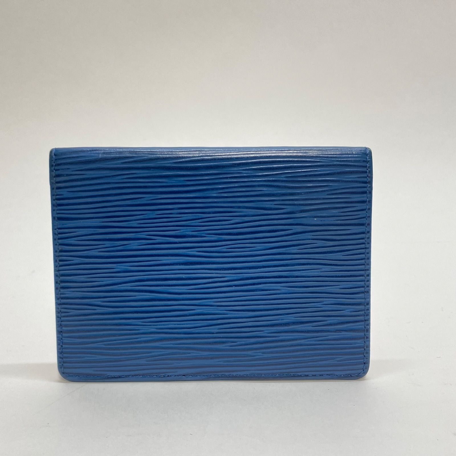3249 LOUIS VUITTON ルイヴィトン エピ ブルー パスケース カード入れ