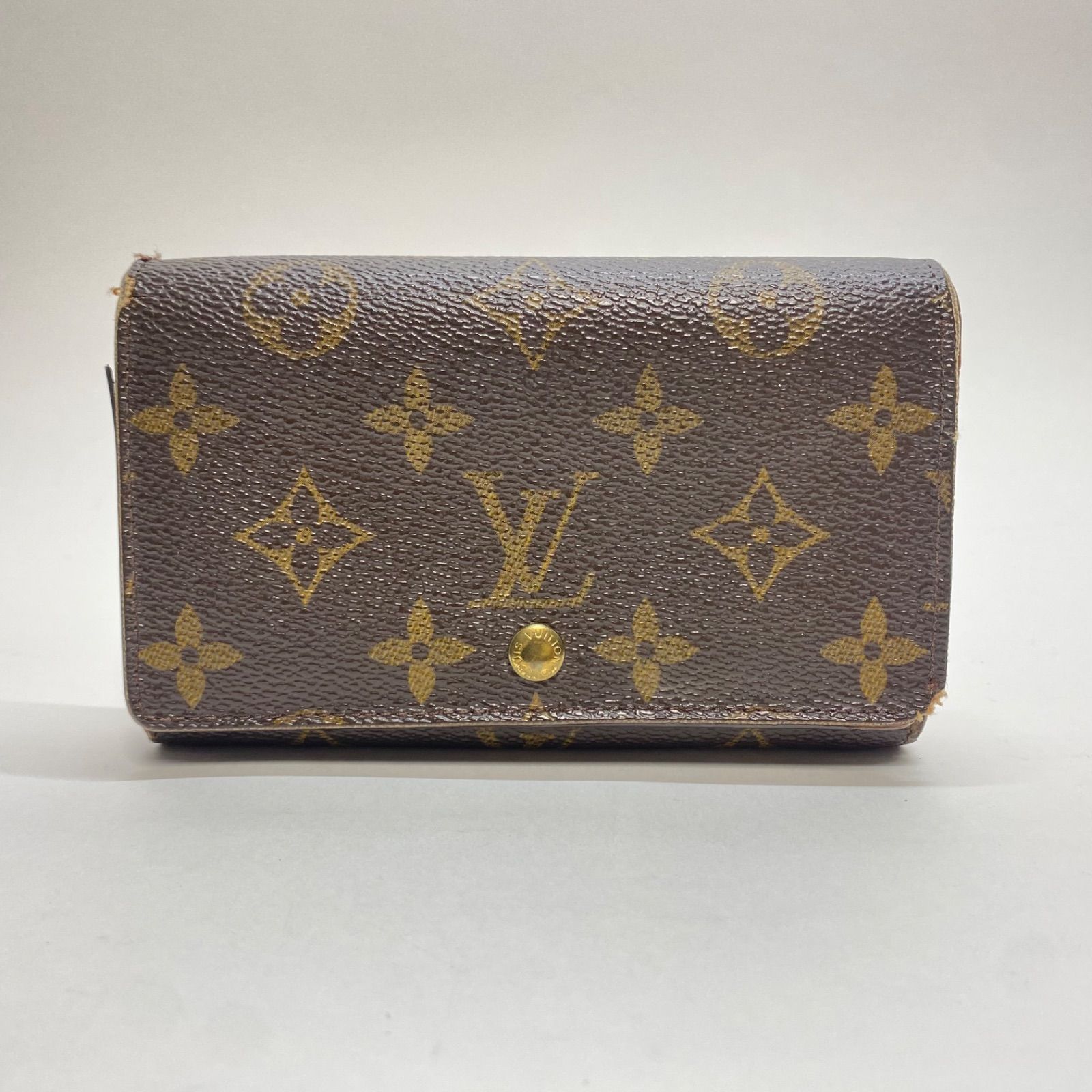 3250 LOUIS VUITTON ルイヴィトン モノグラム 折り財布 トレゾール