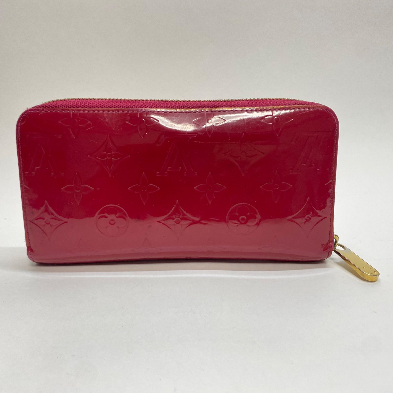 2988 LOUIS VUITTON ルイヴィトン 長財布 ジッピーウォレット ヴェルニ レッド