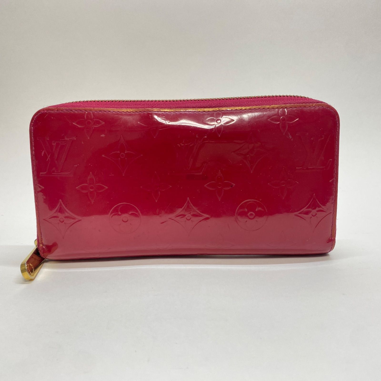 2988 LOUIS VUITTON ルイヴィトン 長財布 ジッピーウォレット ヴェルニ レッド