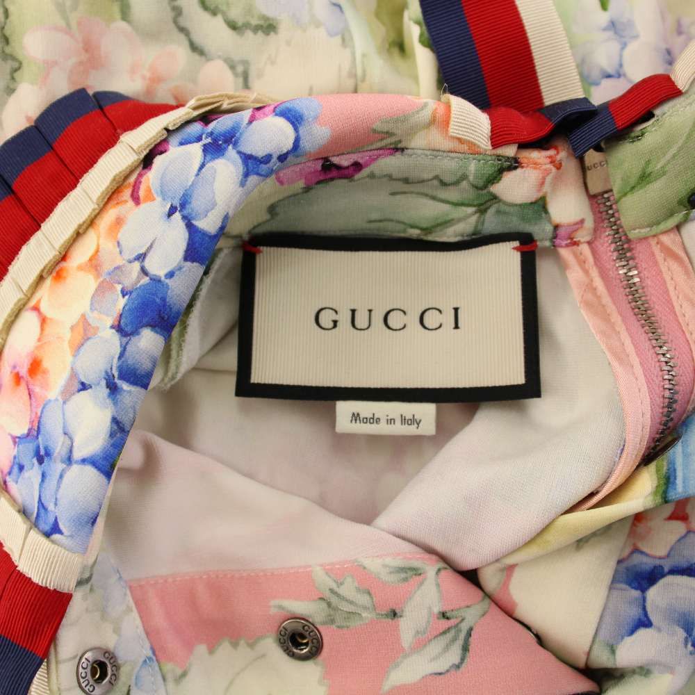 グッチ GUCCI シェリーライン リボンワンピース ノースリーブ ひざ丈