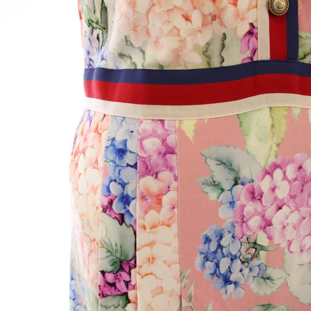 GUCCI 水色 花柄 ノースリーブ ワンピース GUCCI - 新品 未使用 GUCCI ワンピース ニューフローラ 花柄の通販 by