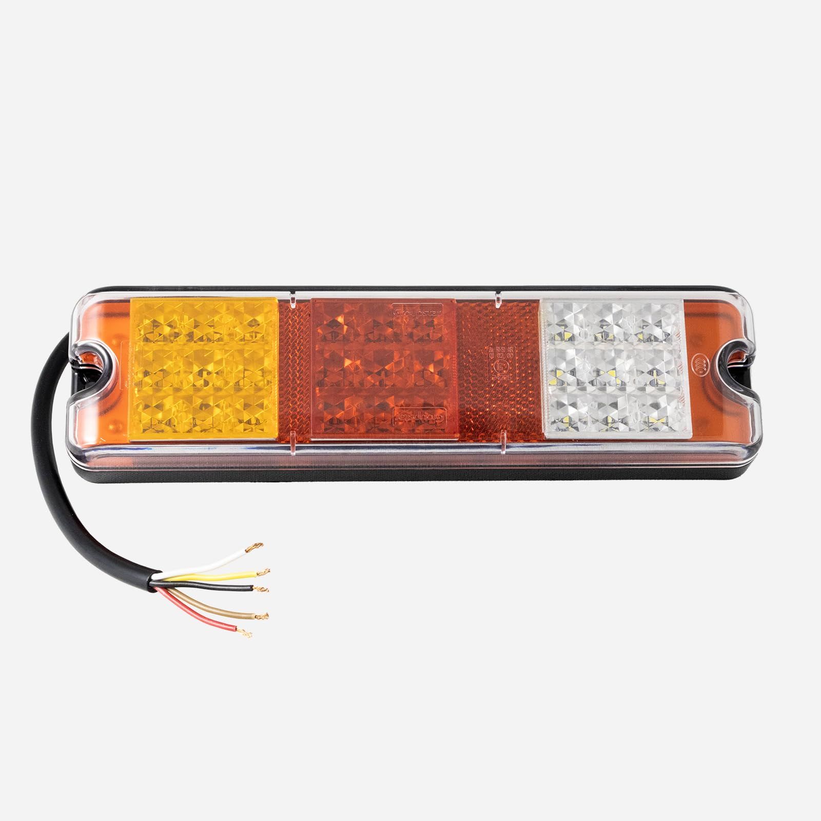 THD LEDテールコンビネーションランプ e-マーク付き 重量255 g 普通車12 V トラック24 ボルト数10～30 車検対応 保安基準適合品 防水 トレーラーハウス トレーラー ボートトレーラー