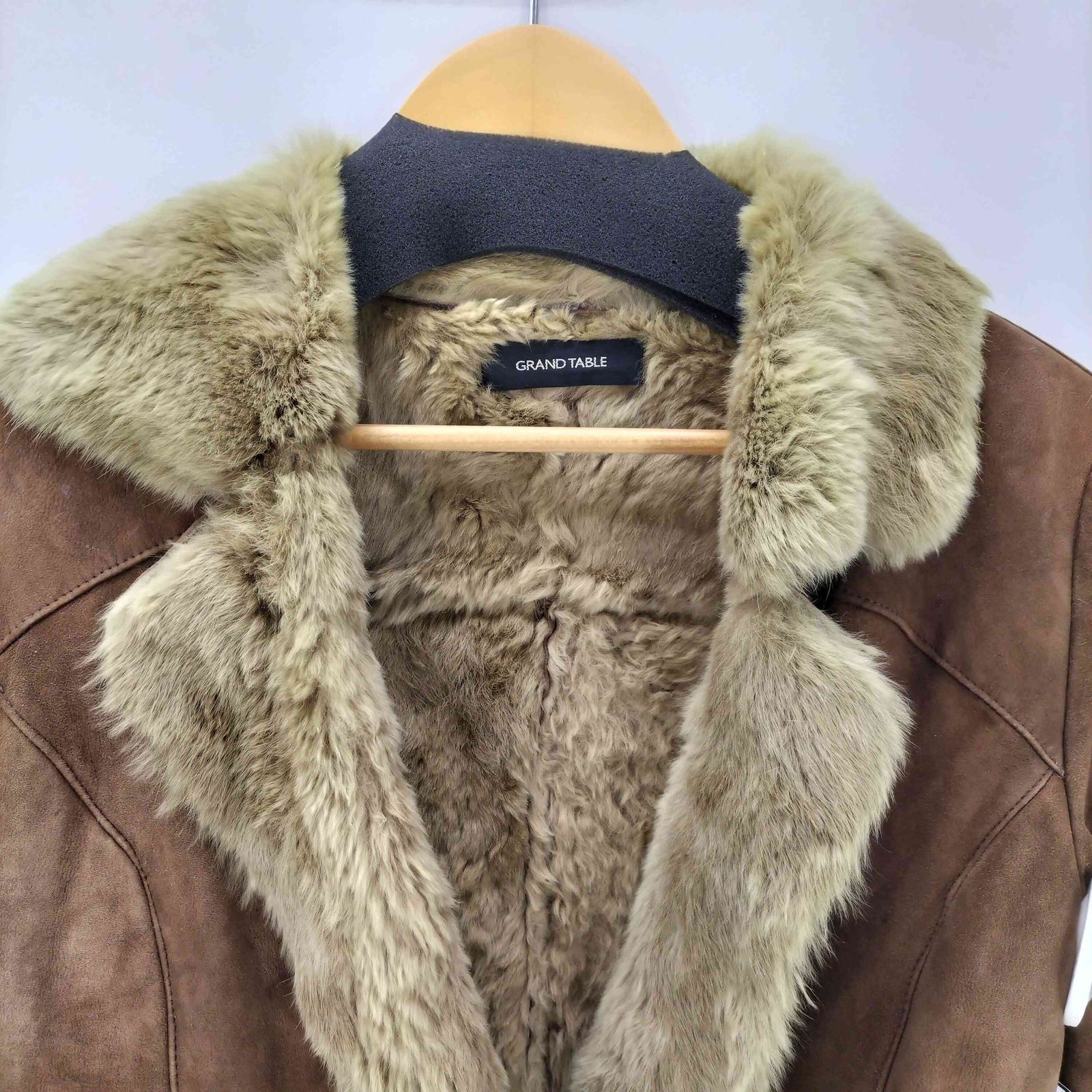 ユーズドフルギ USED古着 Real Fur 100%＆ Real Leather Mouton Jacket  