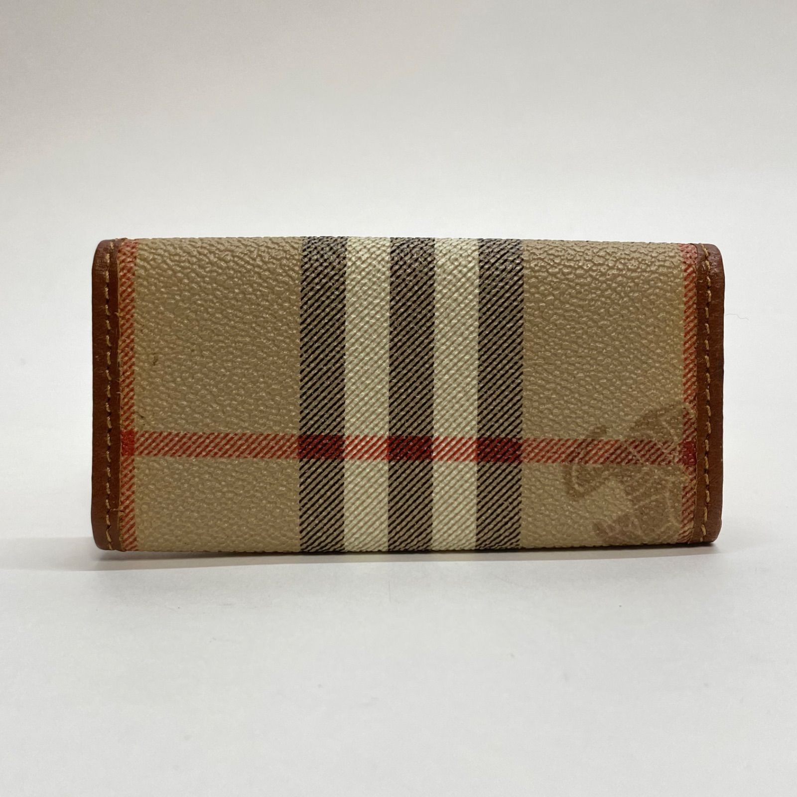 3185 BURBERRY バーバリー キーケース PVC ノバチェック ヴィンテージ
