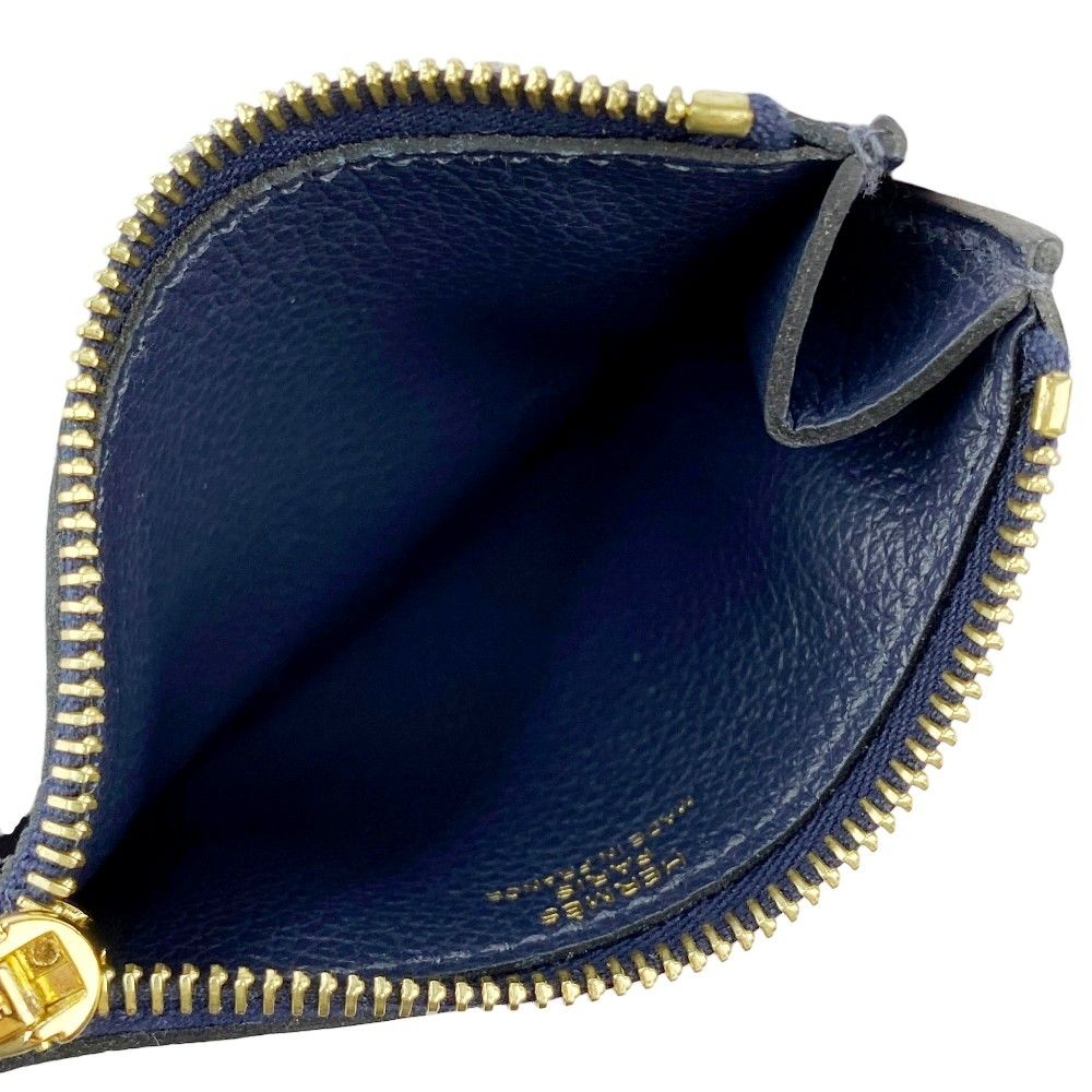 ■新同■　エルメス ロウリス ルリ 二つ折り 財布 コンパクト スリム エバーカラー ネイビー W刻 箱 【465963】8 エルメス □新同□ ロウリス ルリ 二つ折り 財布 コンパクト スリム