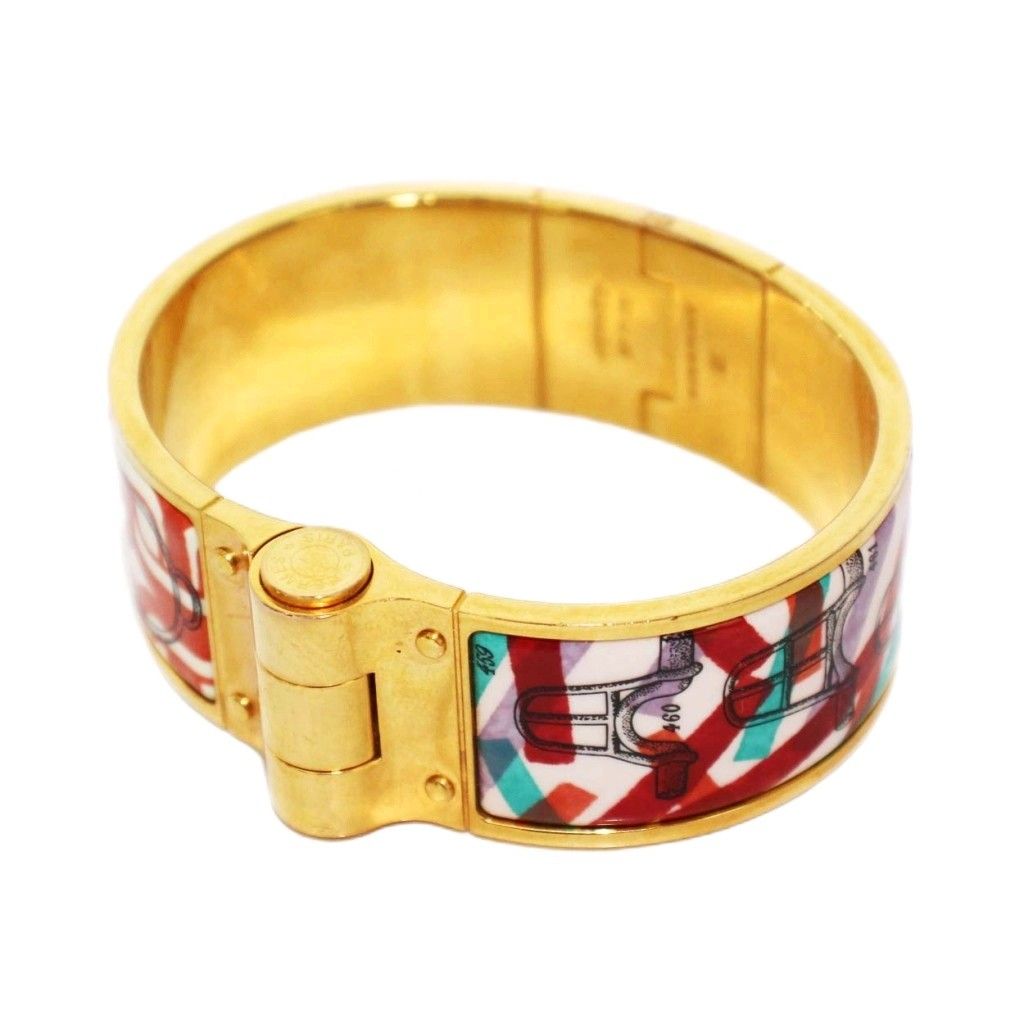 エルメス HERMES シャルニエールGM ブレスレット バングル ゴールド