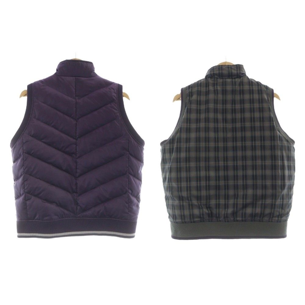 ロサーセン ROSASEN ダウンベスト リバーシブル チェック柄 LL 紫