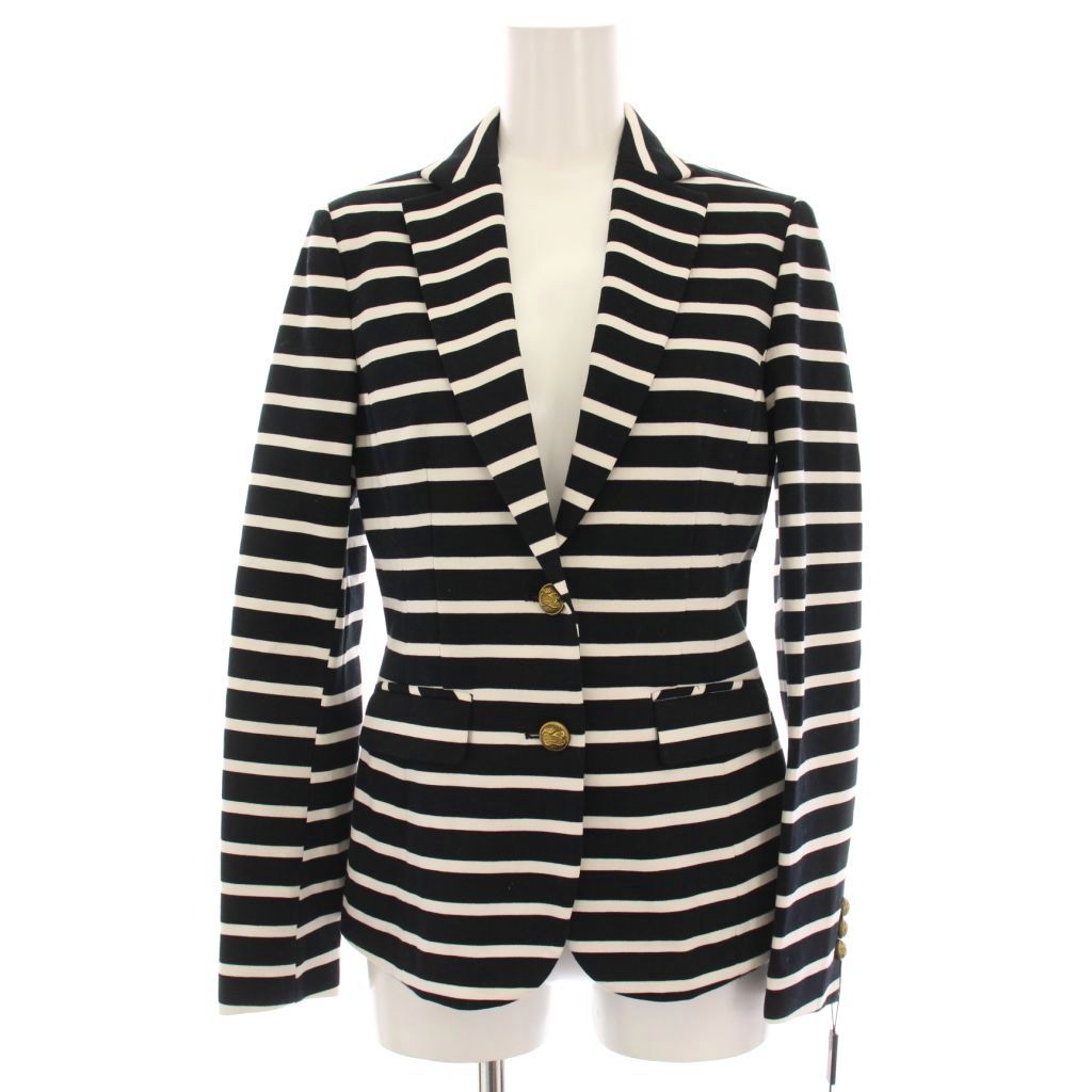 美品✨ダブルスタンダード　ボーダージャケット　テーラード　金ボタン　38 ダブルスタンダードクロージング ダブスタ DOUBLE STANDARD CLOTHING