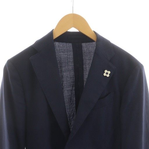 【美品】LARDINI ラルディーニ テーラード キャメル　ブートニエール付 ラルディーニ LARDINI EE935AV easy wear ブートニエール テーラード