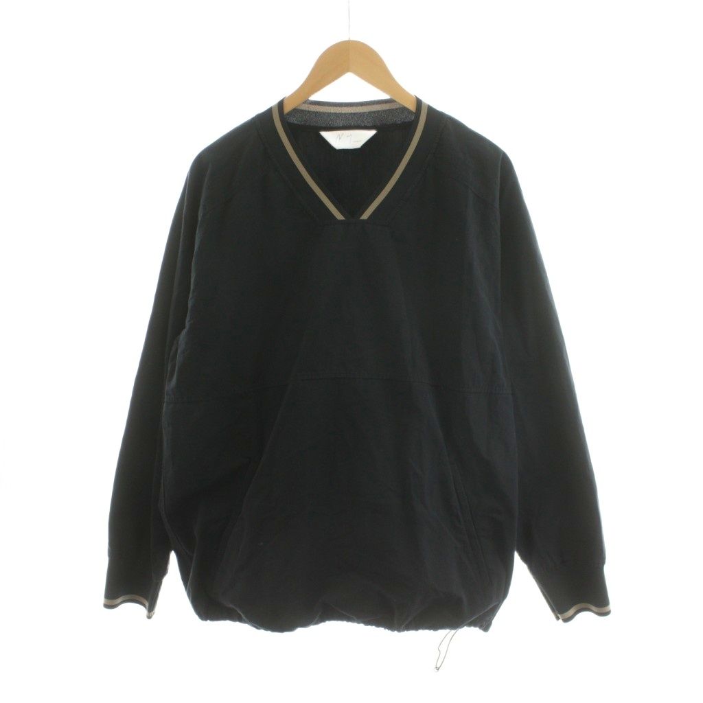 アンセルム ANCELLM 25 SS C|N SHIRT シャツ プルオーバー 麻 リネン混 2 黒 ブラック ANC-SH 59 |AN 46