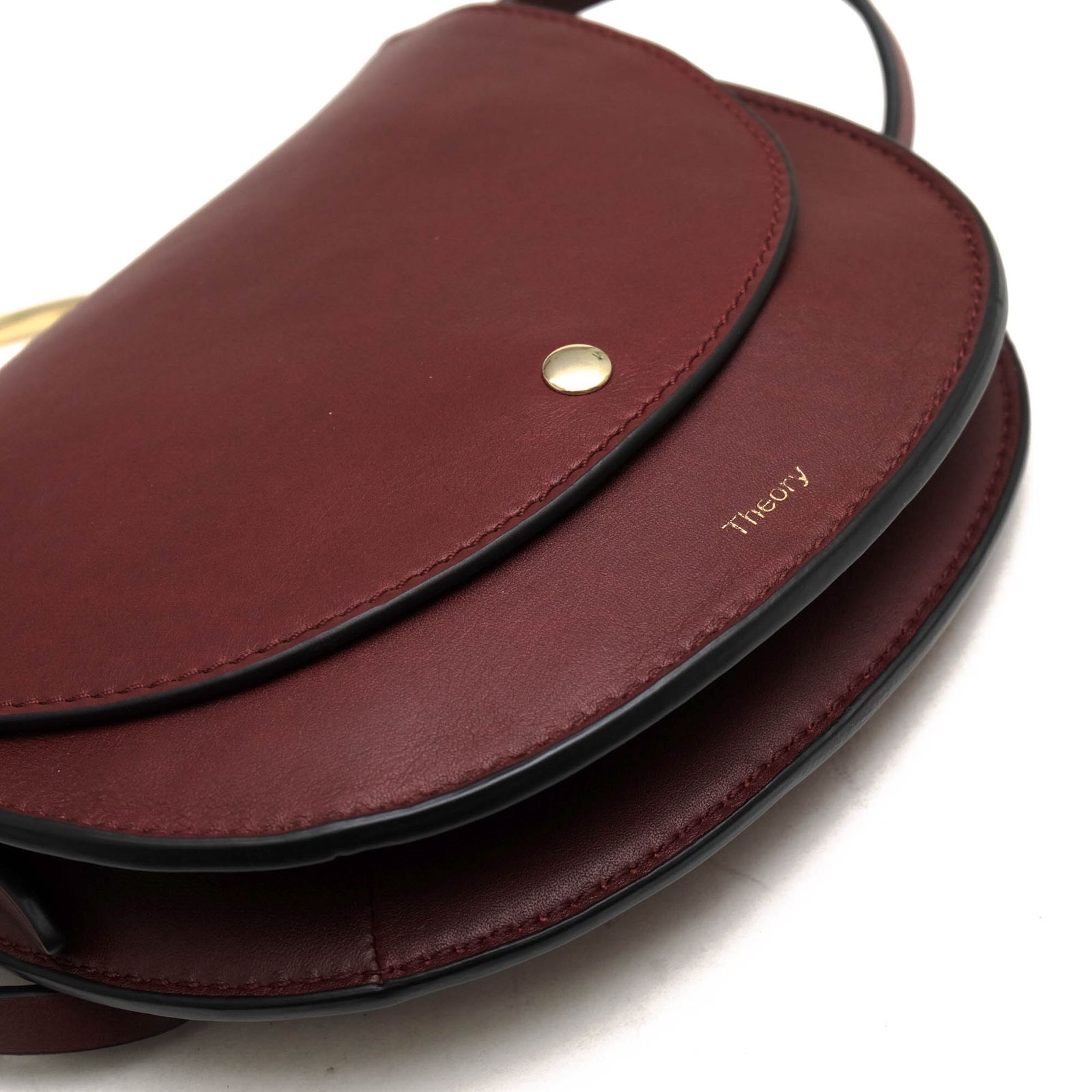セオリー／theory バッグ ショルダーバッグ 鞄 レディース 女性 女性用レザー 革 本革 レッド ブラウン 赤 茶  Whitney BAG フープハンドル セオリー／theory バッグ ショルダーバッグ 鞄 レディース 女性 女性用