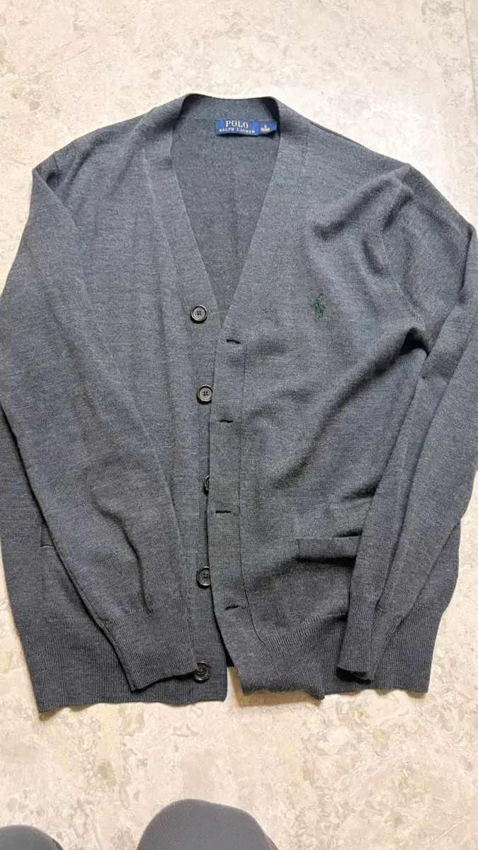 ポロ ラルフローレン グレー カーディガン sサイズ