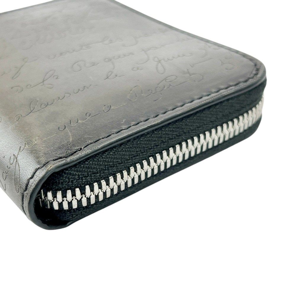 ■美品■　ベルルッティ カリグラフィ ケース 小銭入れ 財布 ウォレット レザー グレー 【426247】5 ◇ベルルッティ◇レザー/カリグラフィ/コインケース/小銭入れ/財布