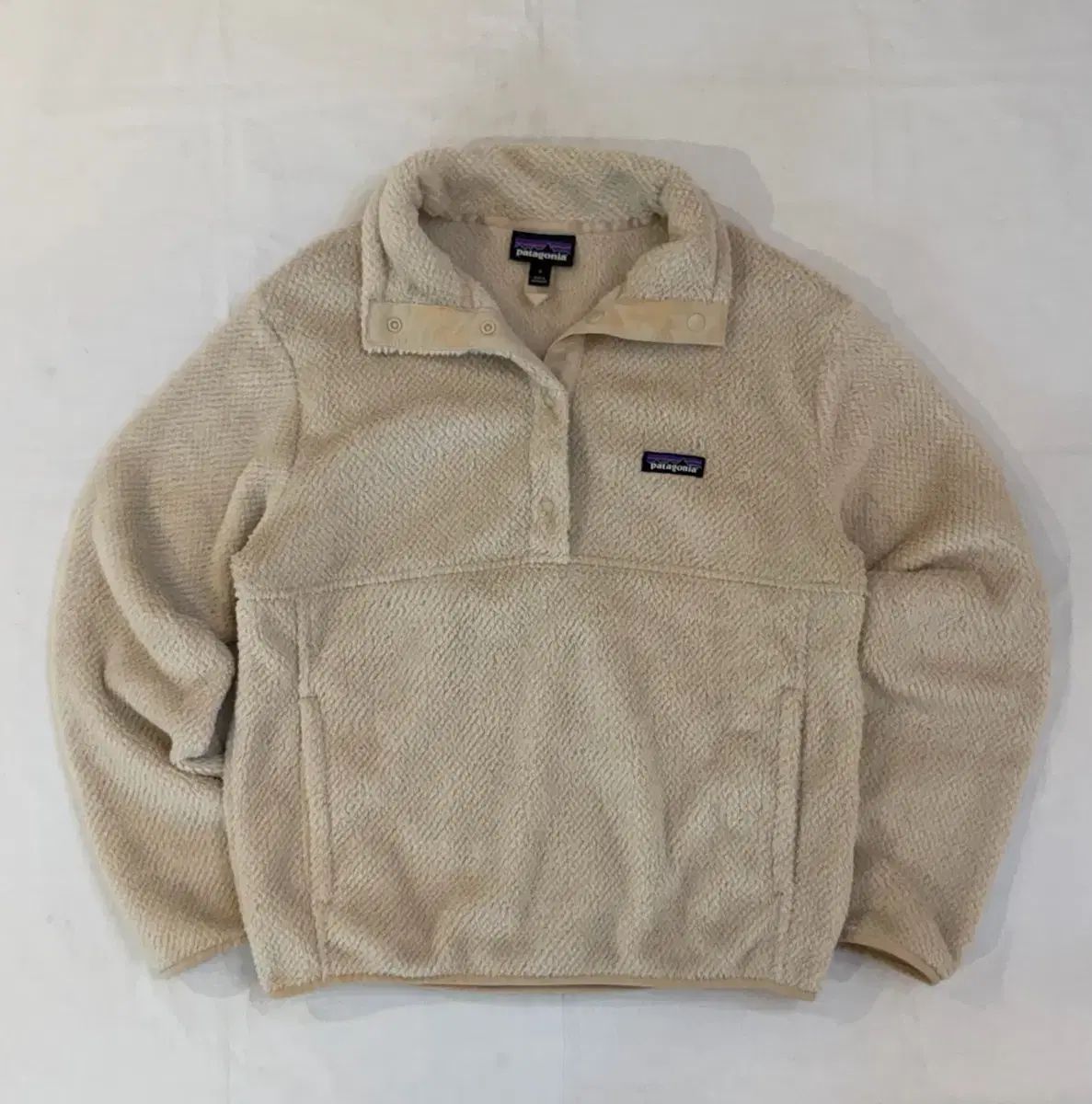 パタゴニア リトゥル シンチラ プルオーバー フリース アイボリー
