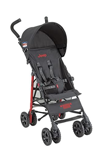 Jeep J is for B型ベビーカー アドベンチャー レッド 大きなタイヤで安定走行 ジープスピリットを受け継ぐベビーカー 軽量 コンパクト m