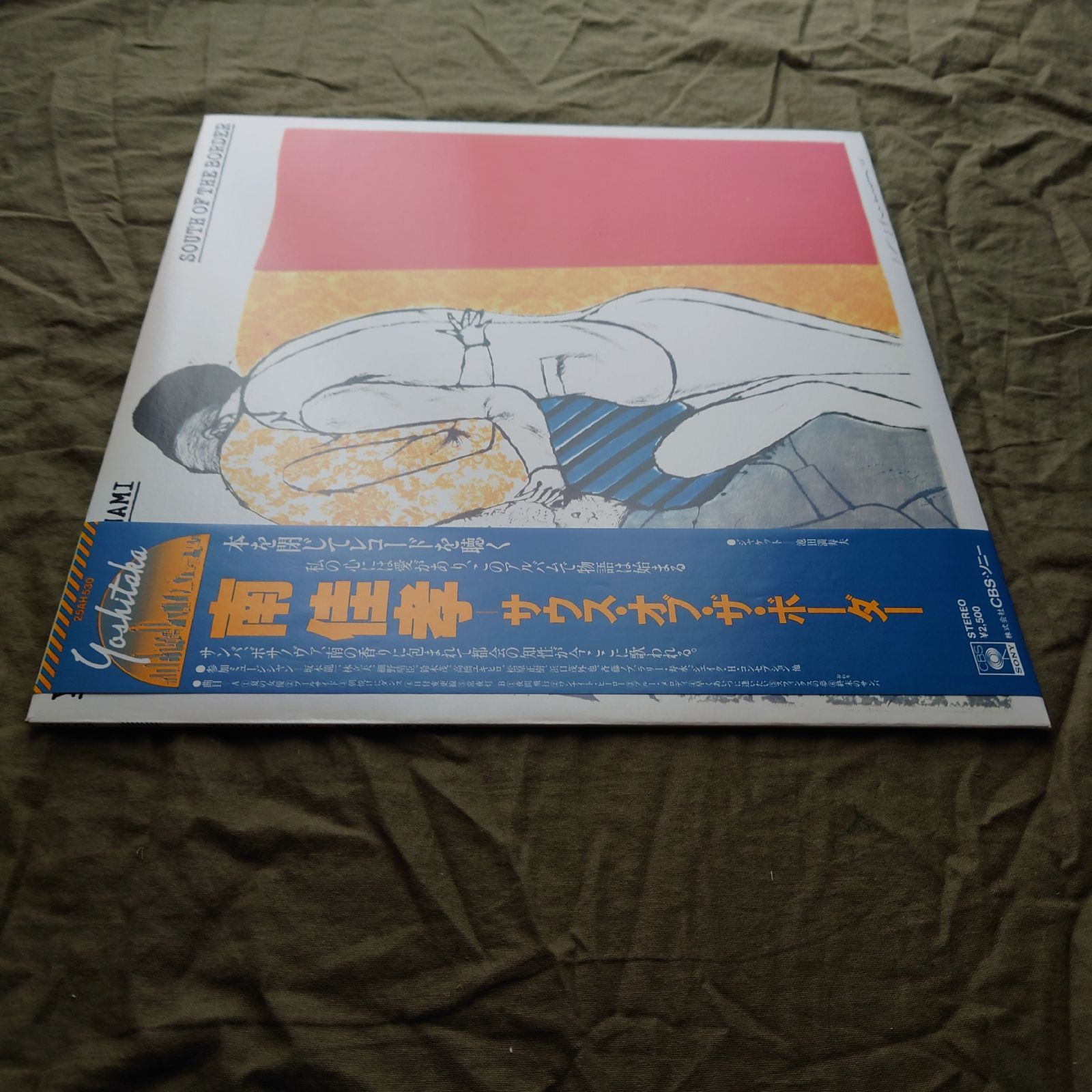 その年、私たちは 限定版レアレコード！ 傷なし美盤 美ジャケ 1978年 南佳孝 LPレコード South Of The Border