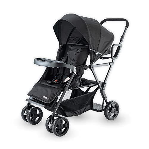 2人乗りサイズでもコンパクト 二人乗り 2人乗り ベビーカー 軽量 折りたたみ ドリンクホルダー 大型幌 小回り 2歳半 3歳 4歳 双子 兄弟 姉妹 アミティエF ネビオ Nebio m