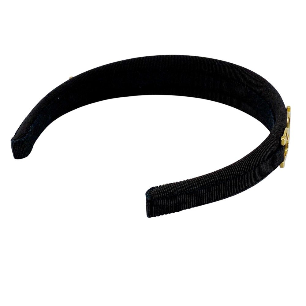 専用【美品】 フェラガモ　ガンチーニ　カチューシャ　黒 フェラガモ □美品□ ガンチーニ カチューシャ ヘアアクセサリー ヘア