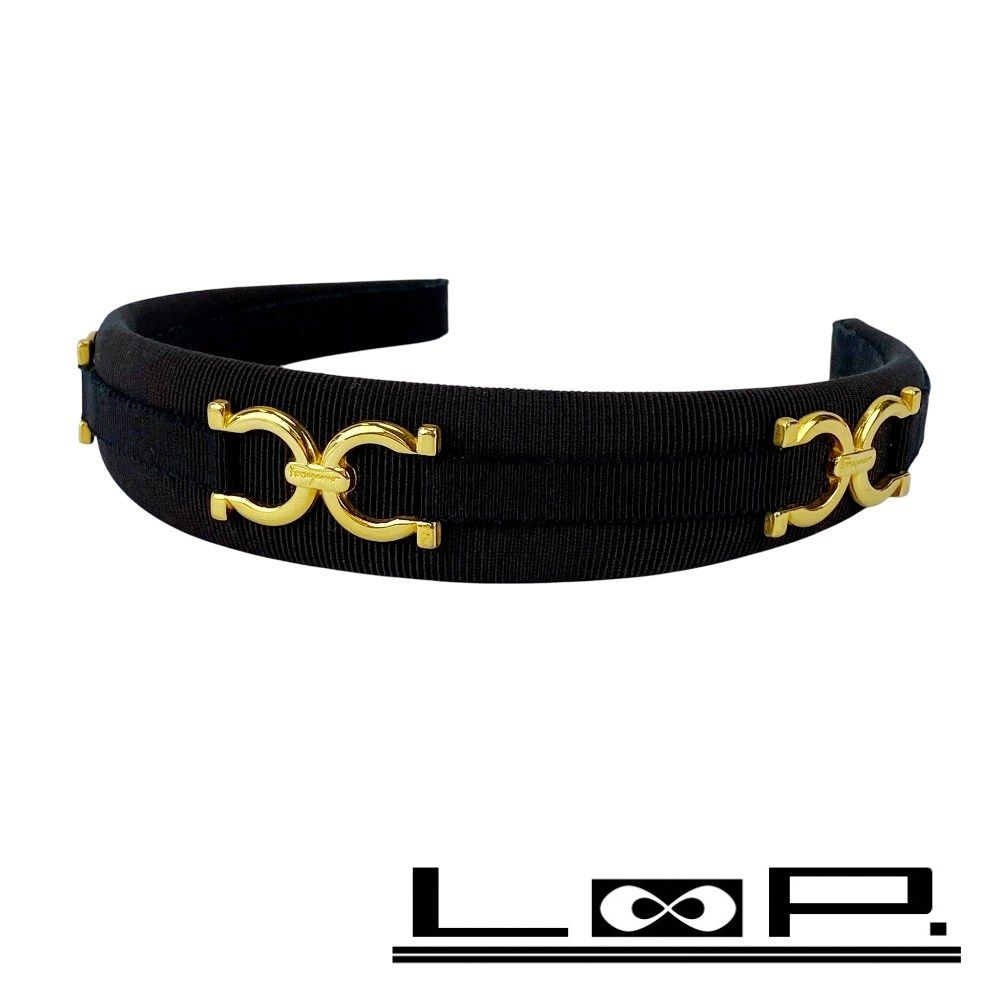 フェラガモ □美品□ ガンチーニ カチューシャ ヘアアクセサリー ヘア