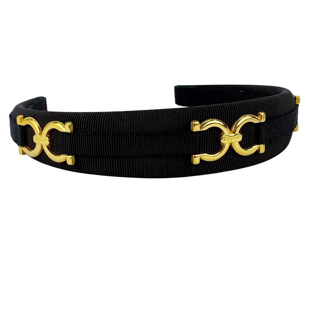 フェラガモ □美品□ ガンチーニ カチューシャ ヘアアクセサリー ヘア