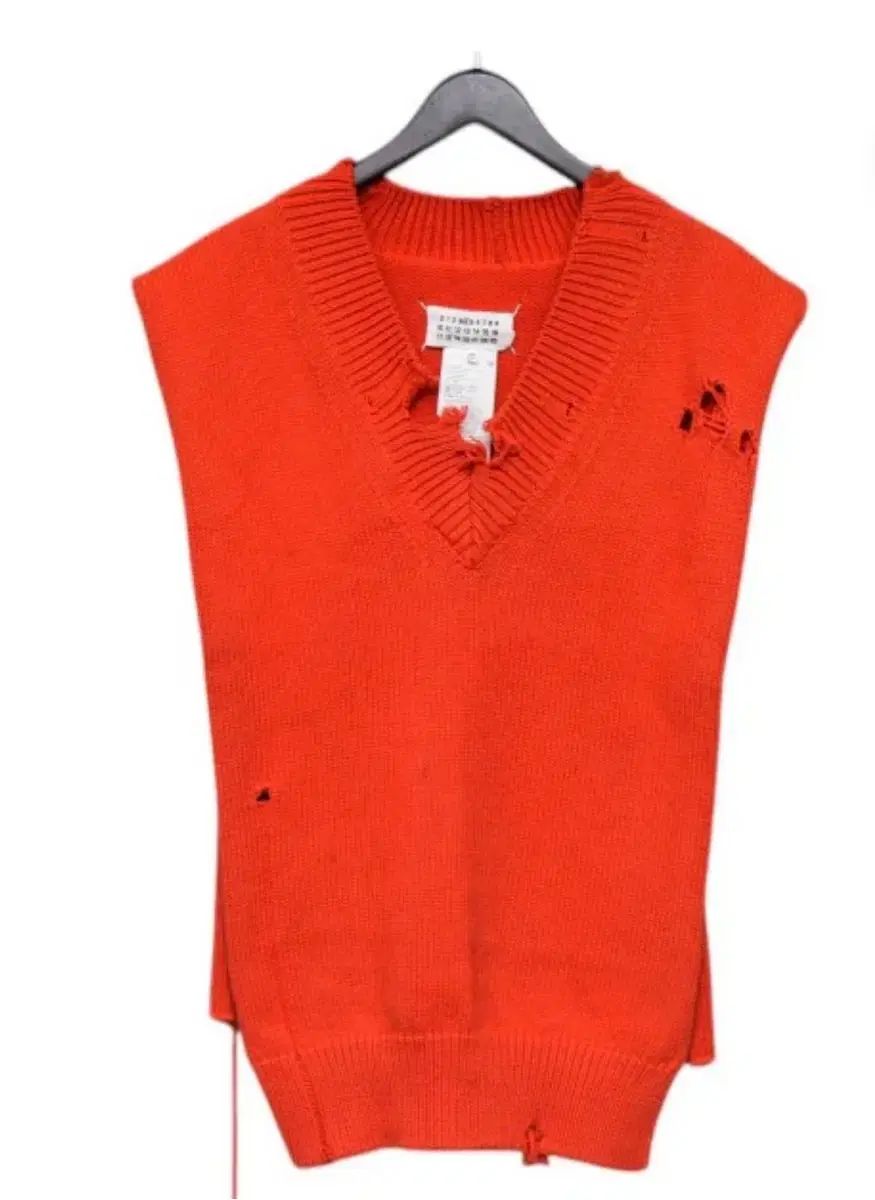 21 ss メゾン マルジェラ ダメージ Vネック ニット