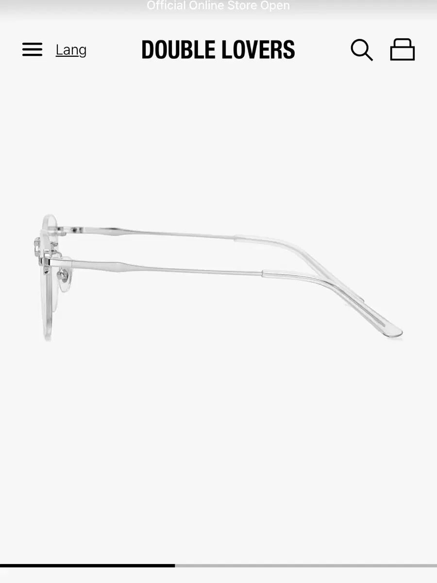 ダブルラバーズ フチなし メガネ チークボーン