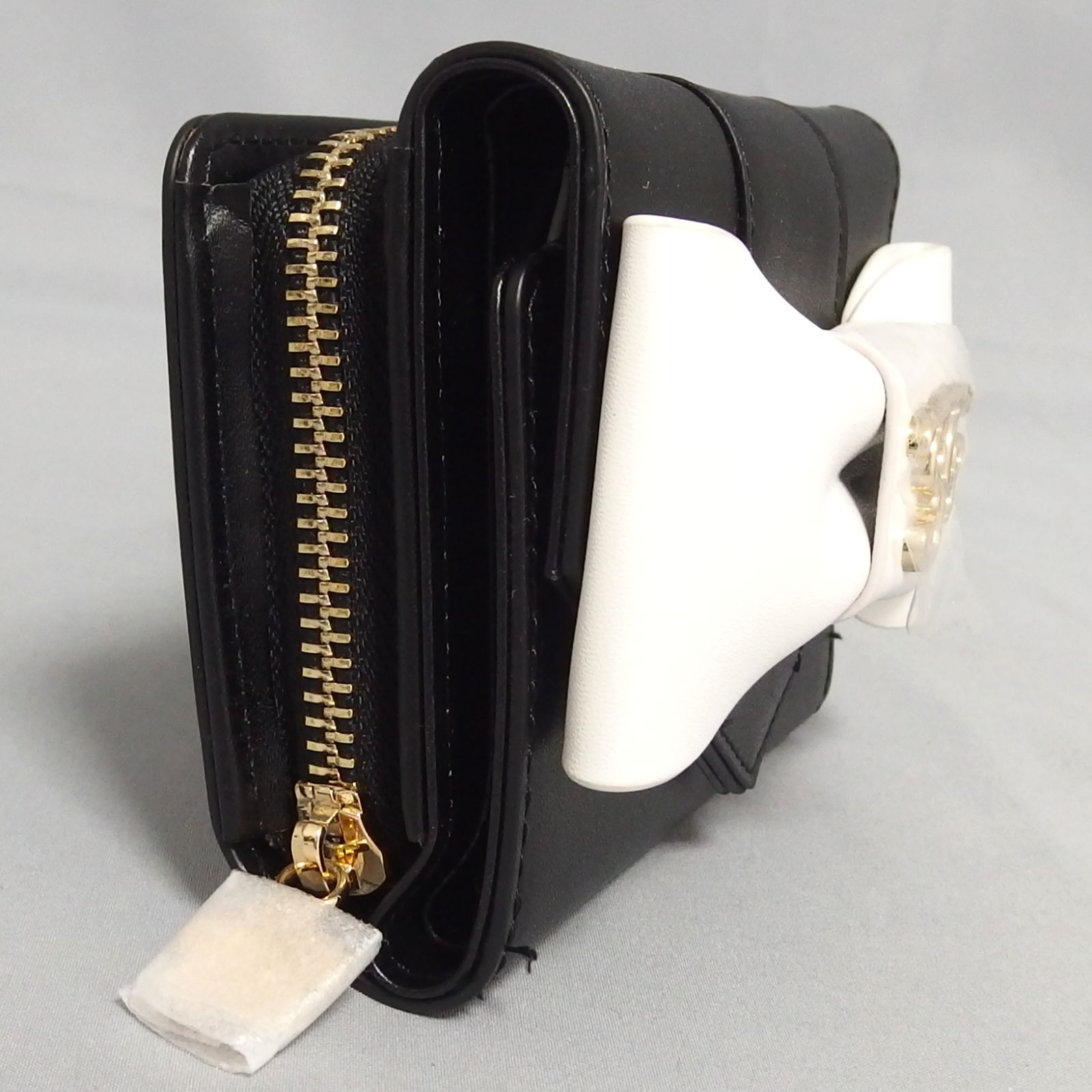 未使用☆MARY QUANT×Maison de FLEUR バイカラー ベルトリボン ミニ