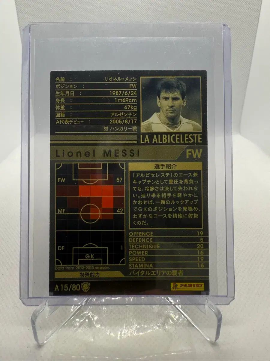12/13 Panini パニーニ WCCF LEE メッシ サッカーカード (アルゼンチン