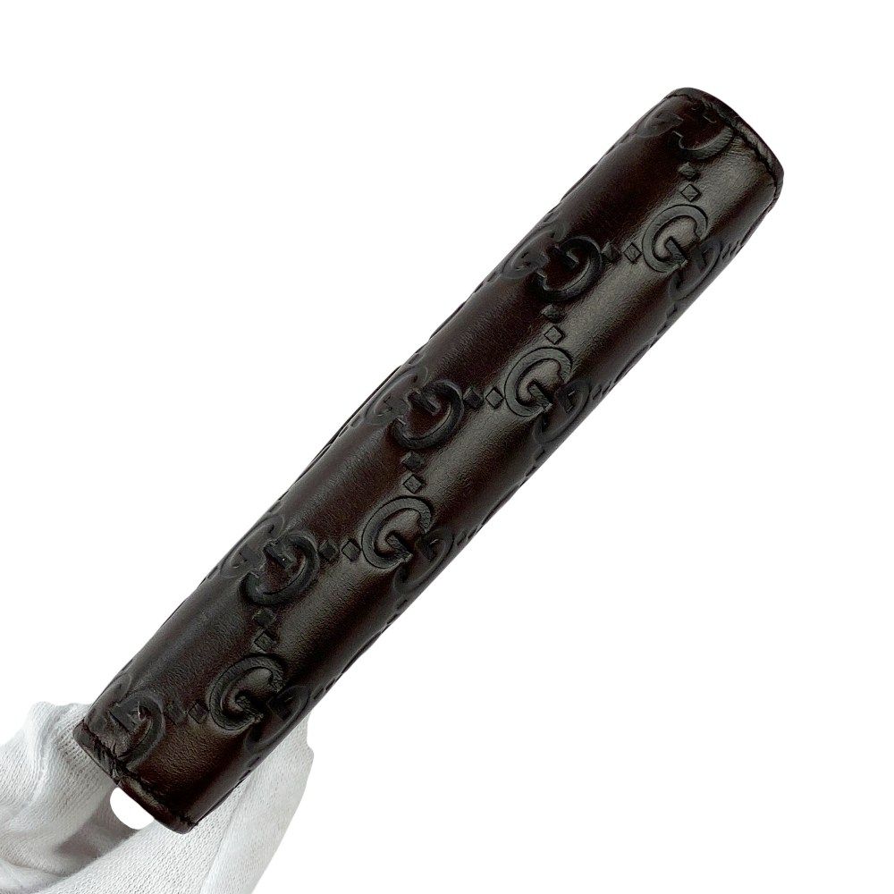 グッチ □美品□ シマ 手帳カバー 手帳 スケジュール帳 6穴 レザー
