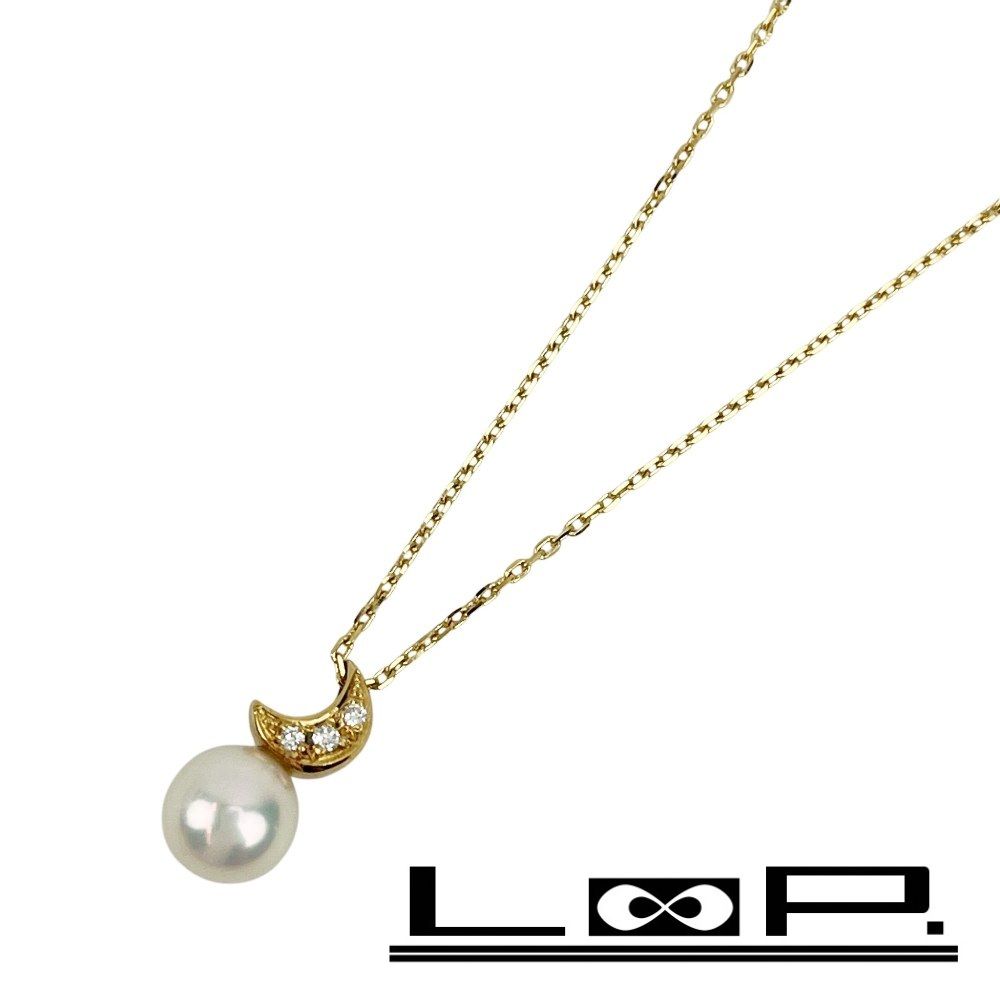 ペルリータミキモト ネックレス アクセサリー パール ダイヤ D 0 03 イエローゴールド K 18 493027 13