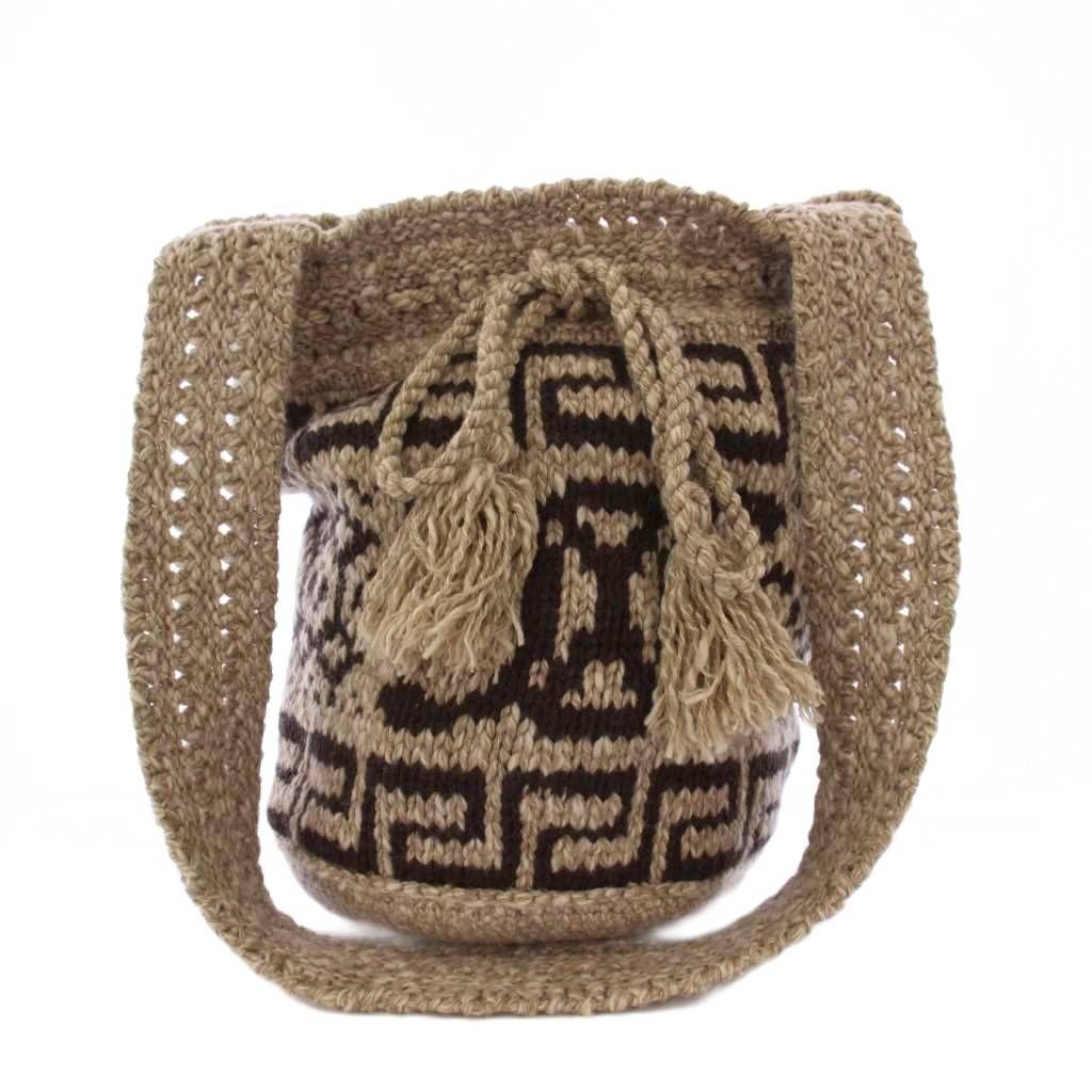 セリーヌ CELINE ショルダーバッグ ニット ウール ベージュ KH OH