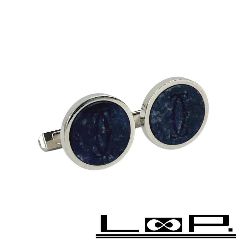 カルティエ □中古□ 2Cロゴ カフスボタン アクセサリー SV925 メタル