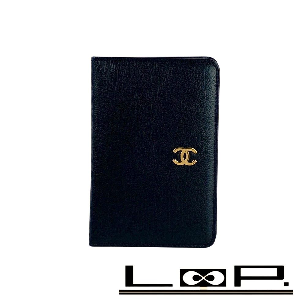 シャネル パスケース カードケース 二つ折り レザー ブラック 箱 516146 8