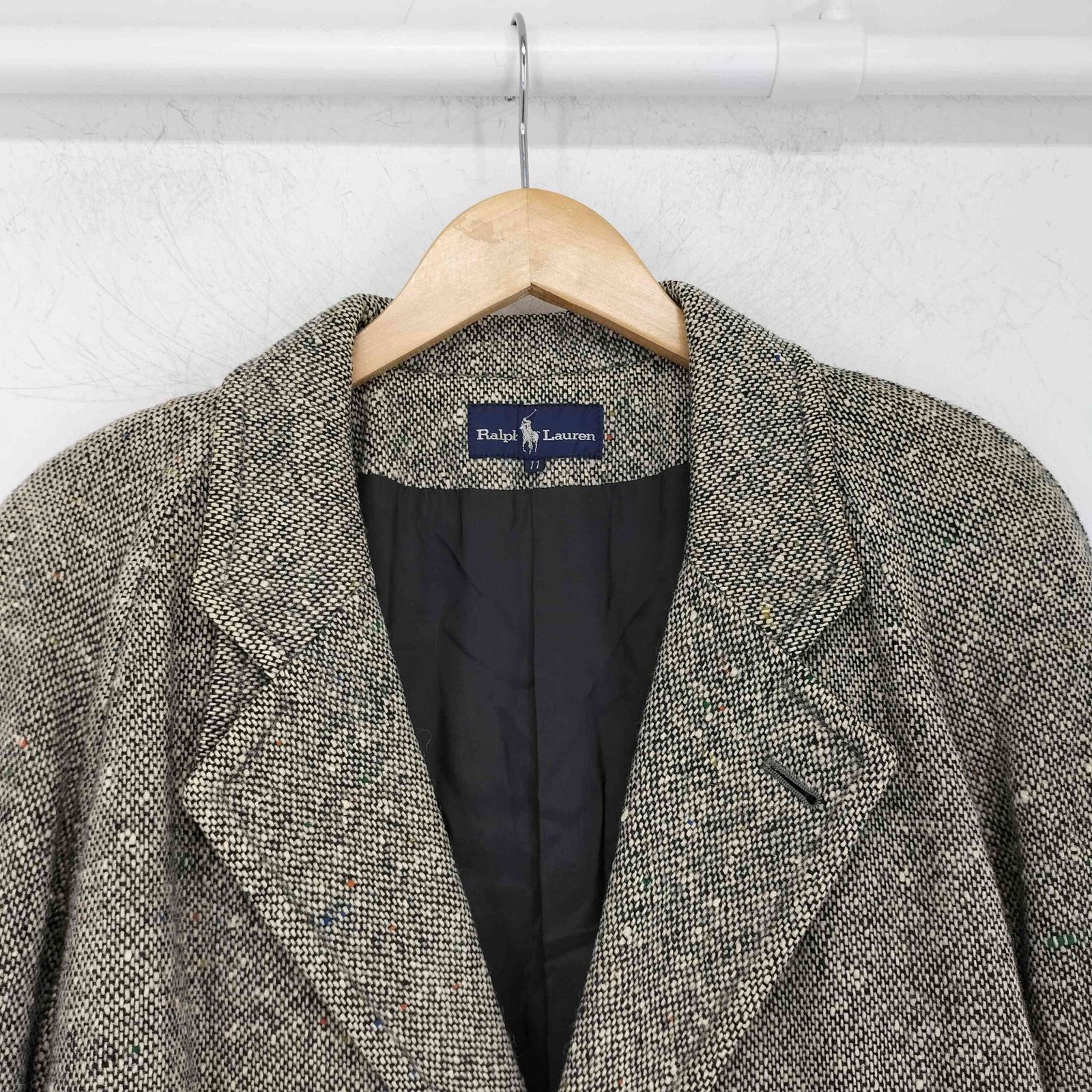 ラルフローレン RALPH LAUREN 90s ネップ ウールチェスターコート