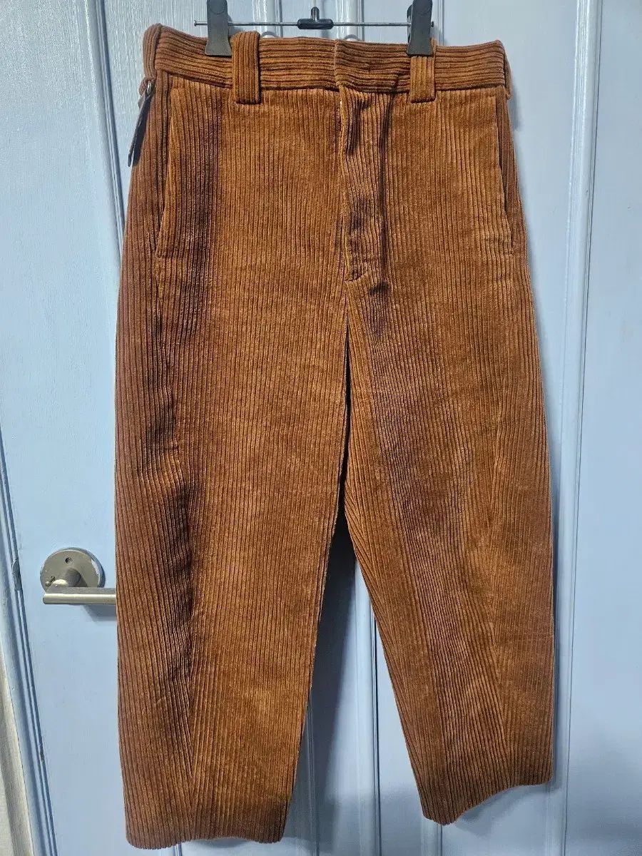 SYSTEM ブラウン コーデュロイ パンツ
